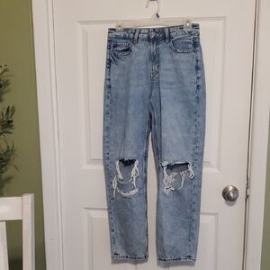 American Eagle Outfitters Casual  Light Blue Straight Leg Jeans